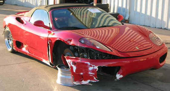 Wrecked Ferrari Exotic Cars For Sale Repairable Salvage F430 Challenge 
