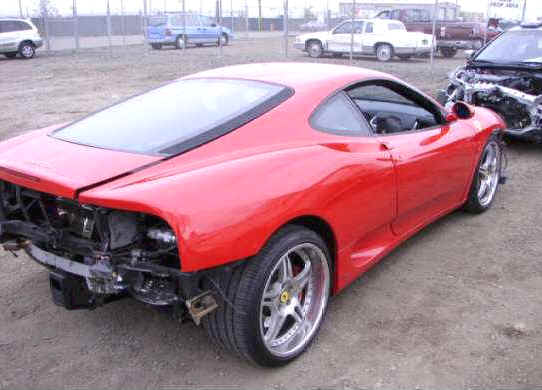 Ferrari F1 360 Modena Spider For Sale - Wrecked, repairable exotic cars for 