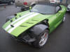 green dodge viper convertible with white hood stripes for sale