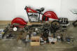 old vintage collector red indian chief motorcycle for sale