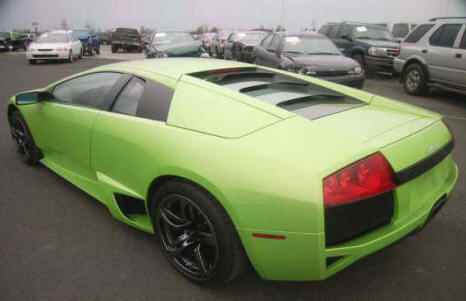 photo of green Lamborghini Murcielago for sale.