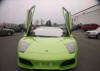 green lamborghini murcielago doors open